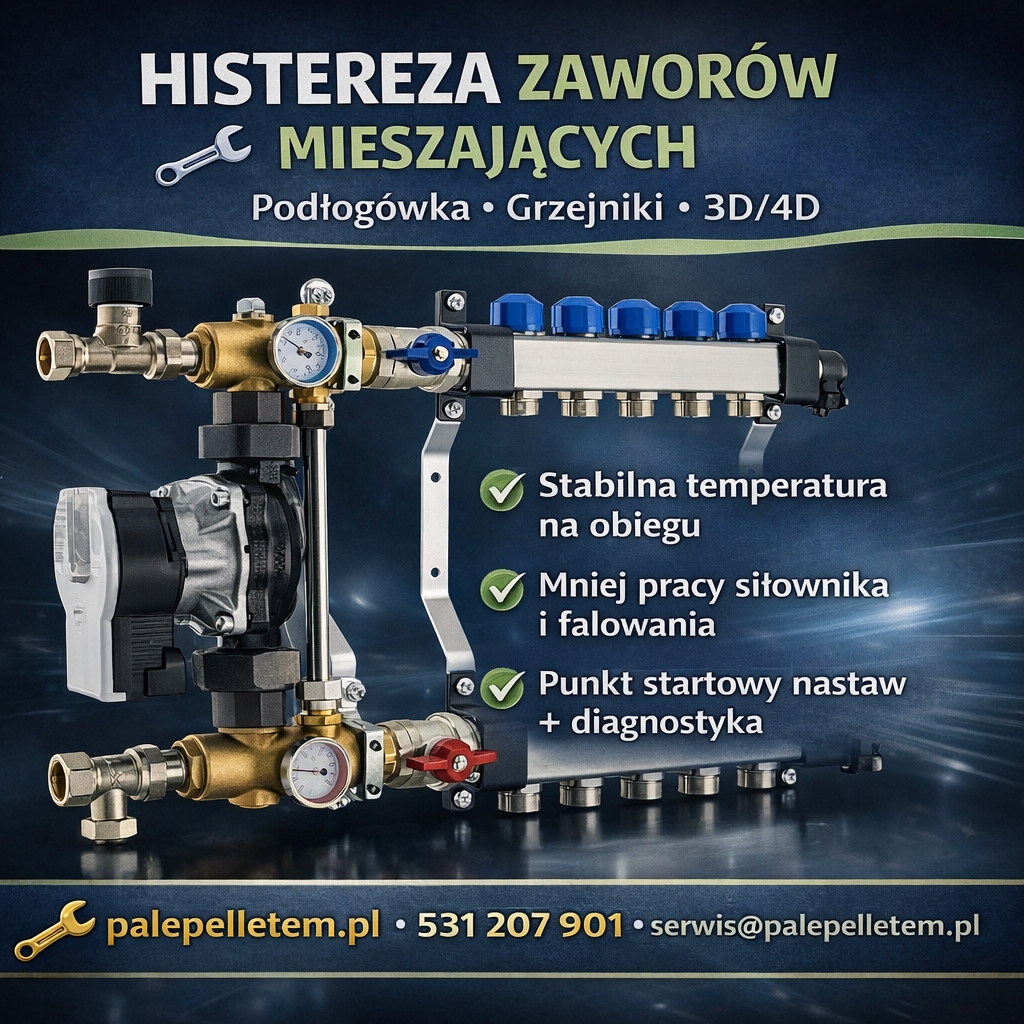 Histereza zaworu mieszającego – stabilna podłogówka i spokojna praca instalacji
